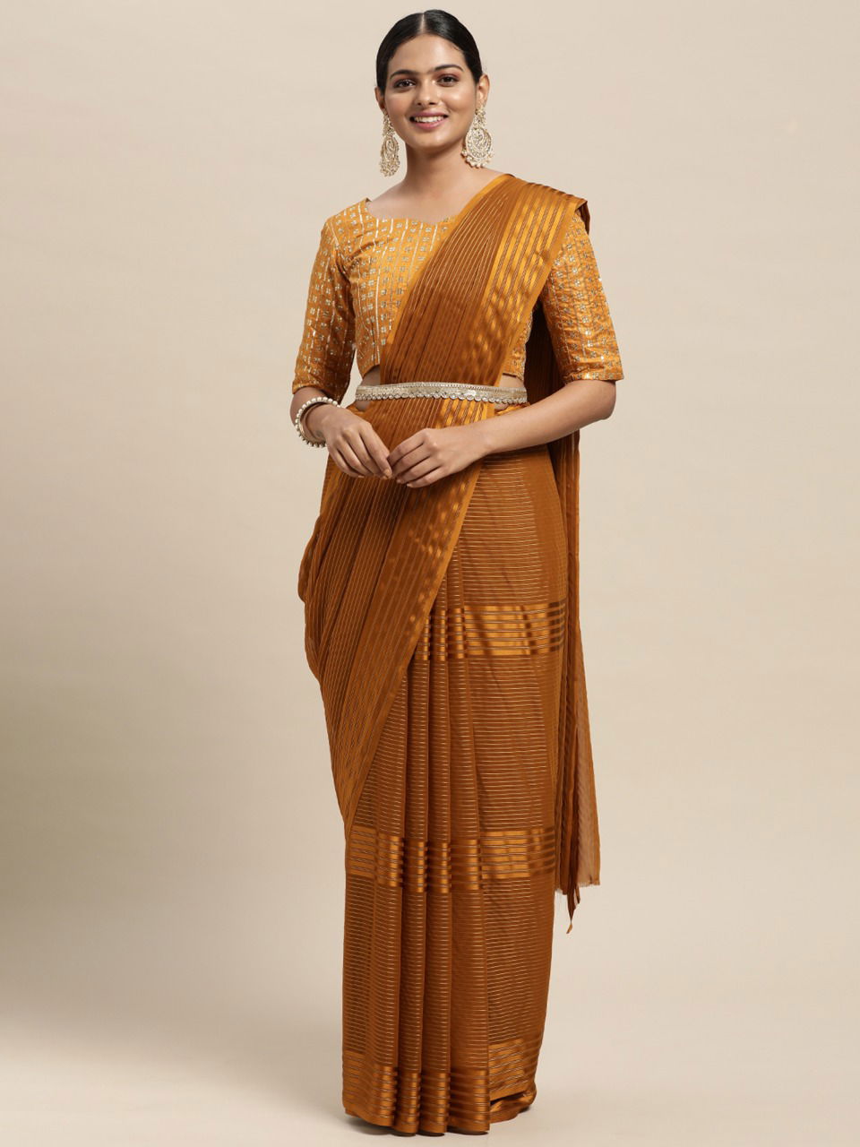 Jully Designer Stylish Party Wear Georgette Heavy Saree Collection